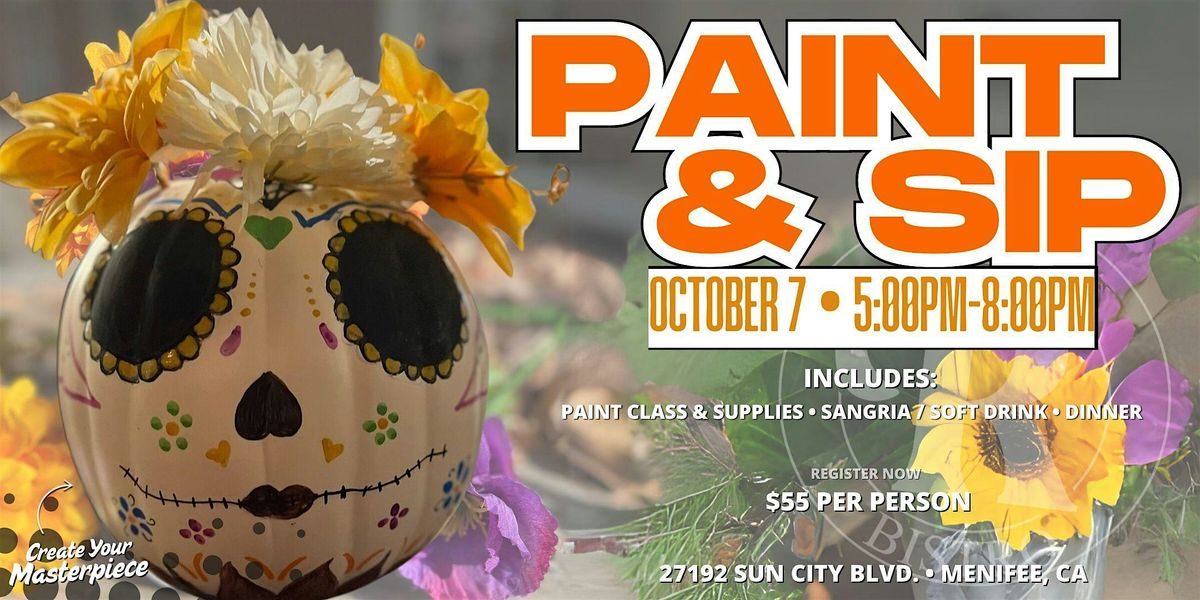 Paint and Sip - Pumpkin Picassos
