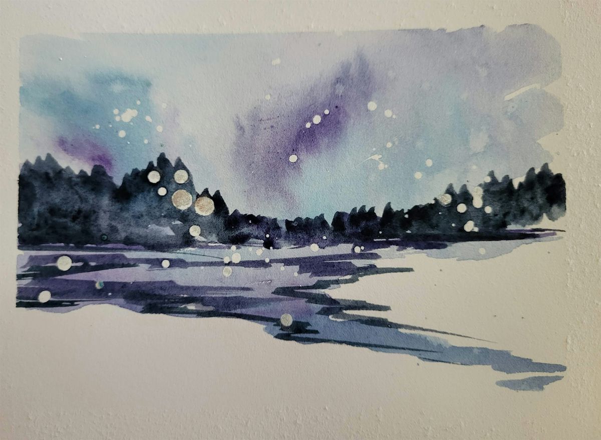 Winter Wonderland- Watercolor for beginners