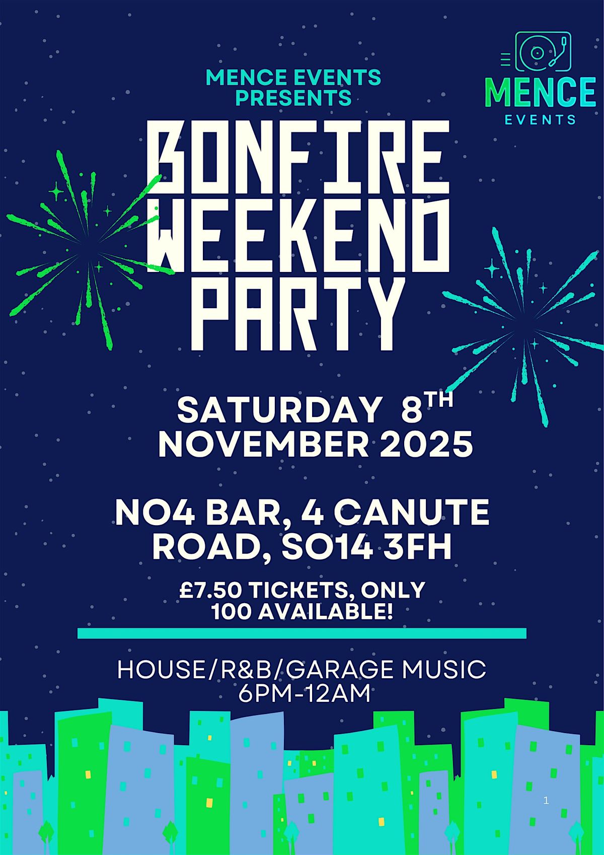 Mence Events Bonfire Weekend Party