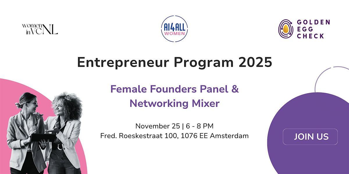 Female Founders Panel & Networking Mixer