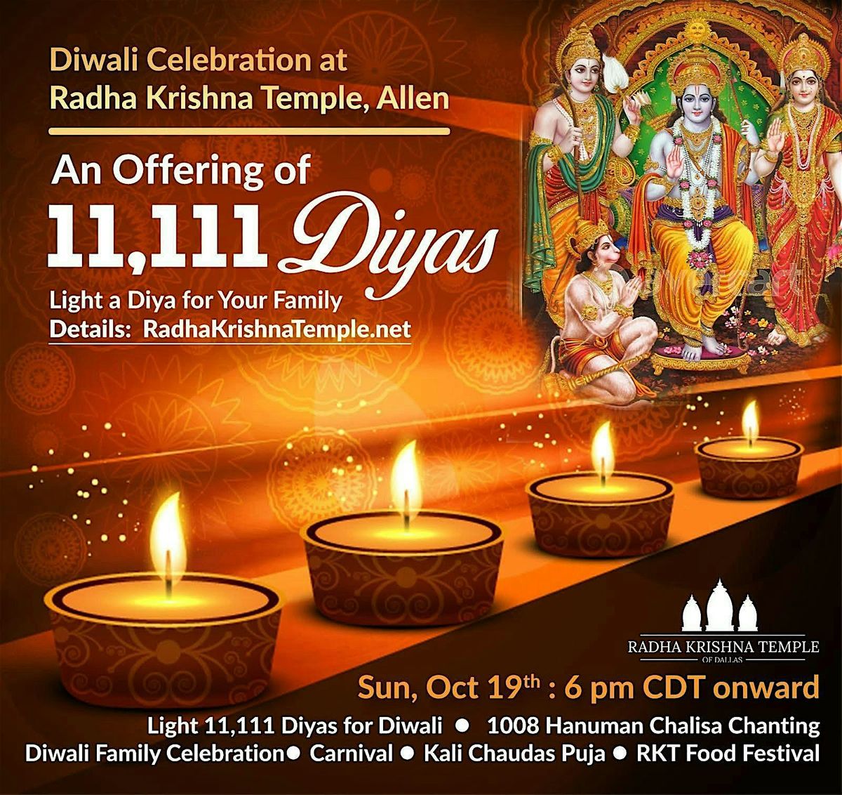 Diwali Celebration (11,111 Diyas)