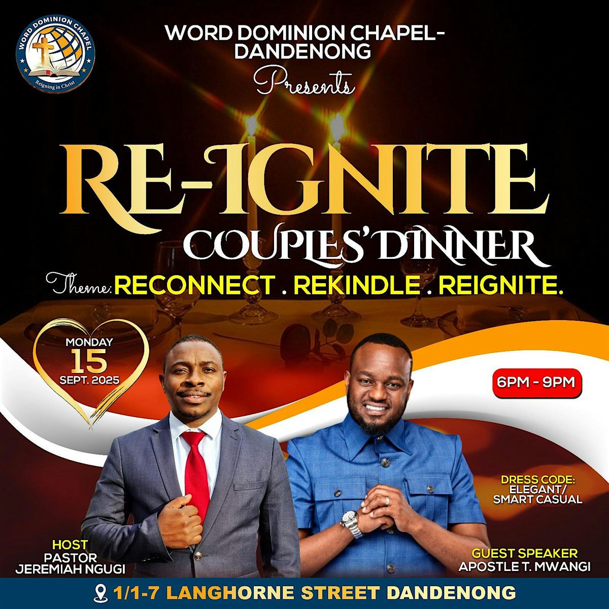 RE-IGNITE COUPLES DINNER