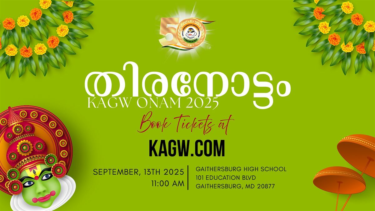 KAGW Thiranottam 2025 \u2013 Golden Jubilee Onam Celebration