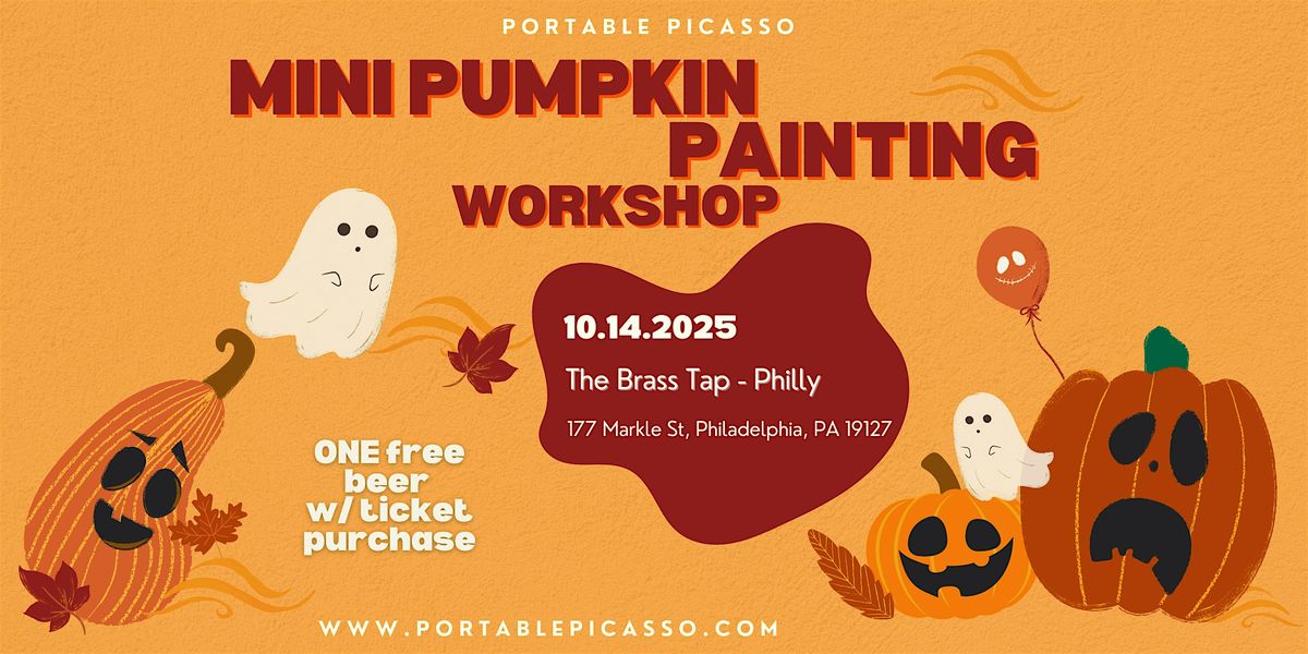 Mini Pumpkin Painting - Paint and Sip
