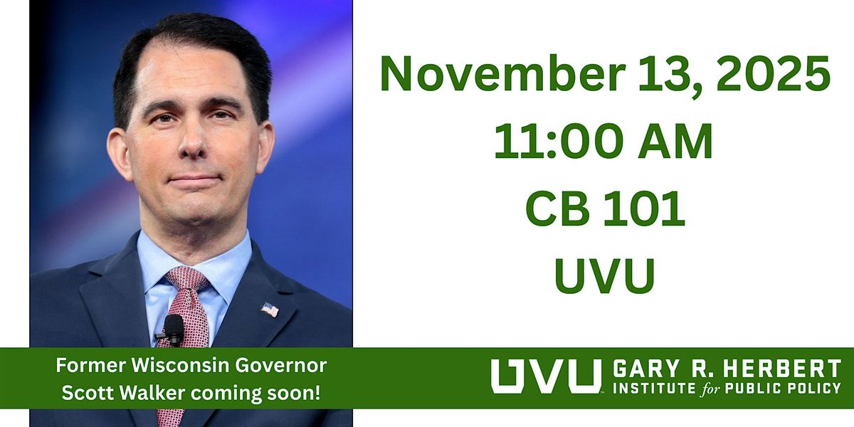 Herbert Event: Governor Scott Walker Coming Soon!