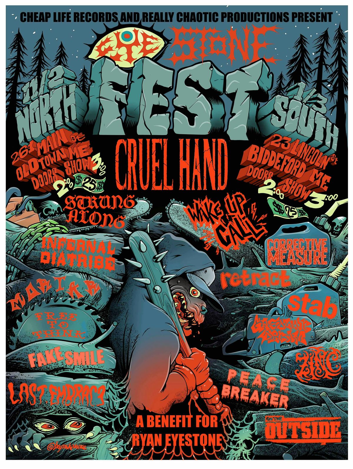 Eyestone Fest South @Rumors w\/ Cruel Hand & Wake Up Call reunion