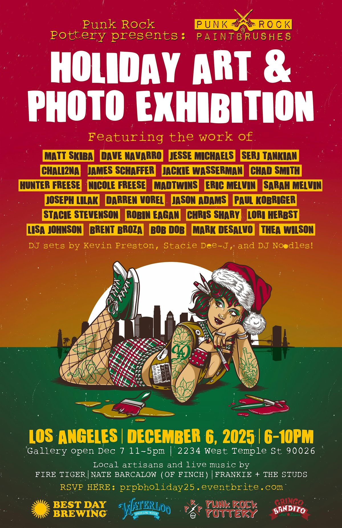 10th annual PUNK ROCK & PAINTBRUSHES HOLIDAY ART SHOW!