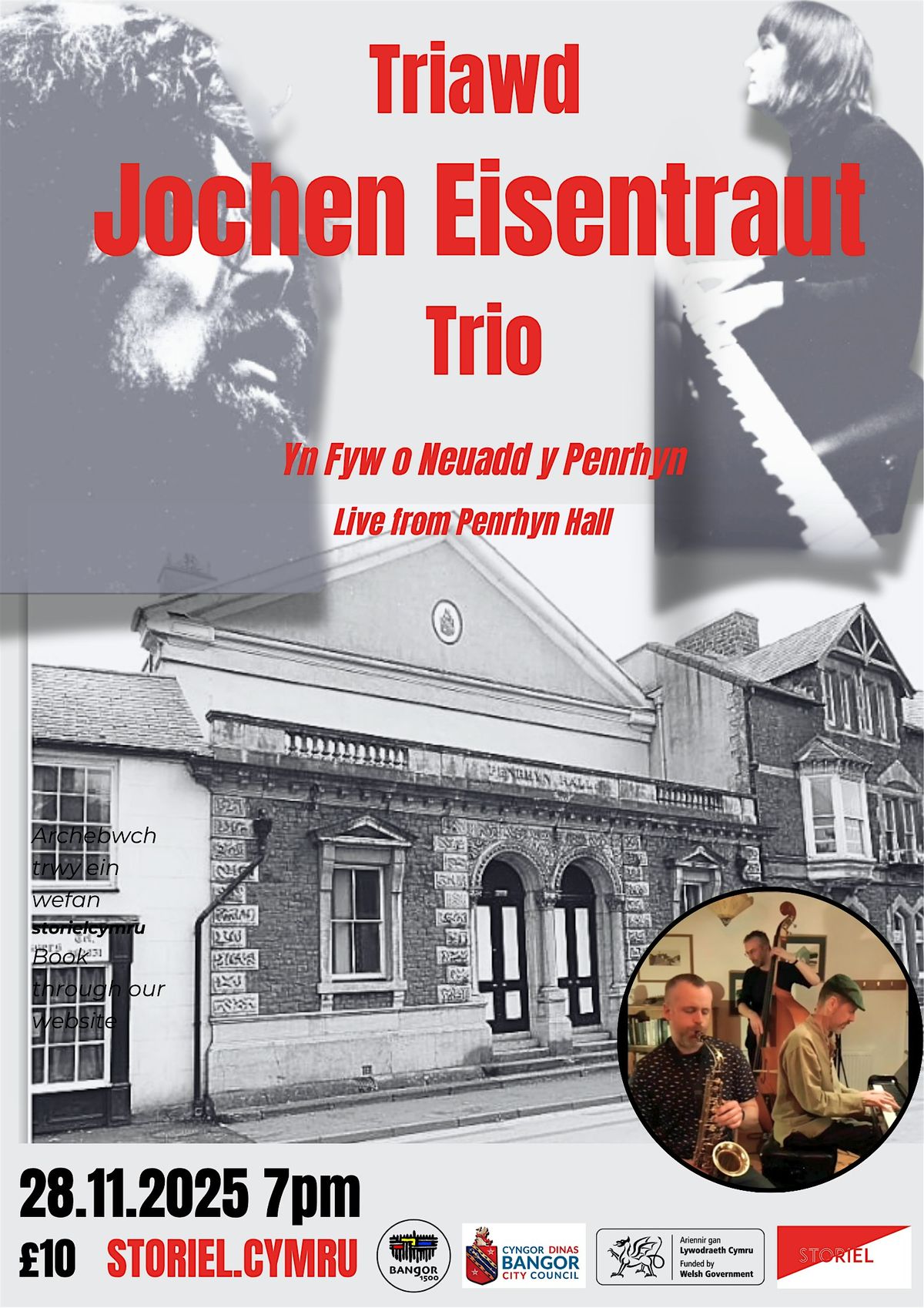 BANGOR 1500: TRIAWD JOCHEN EISTENTRAUT TRIO :  FYW O NEUADD Y PENRHYN HALL