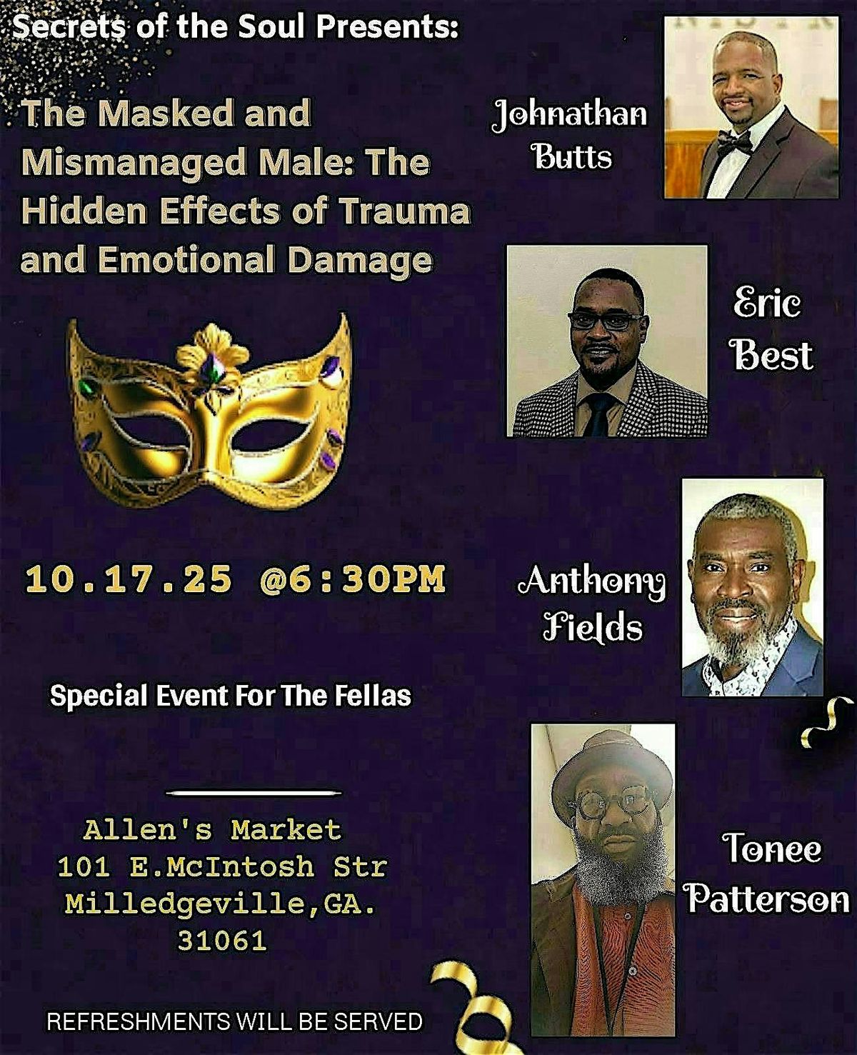 The Masked and Mismanaged Male: Hidden Effects of Trauma and Emotions