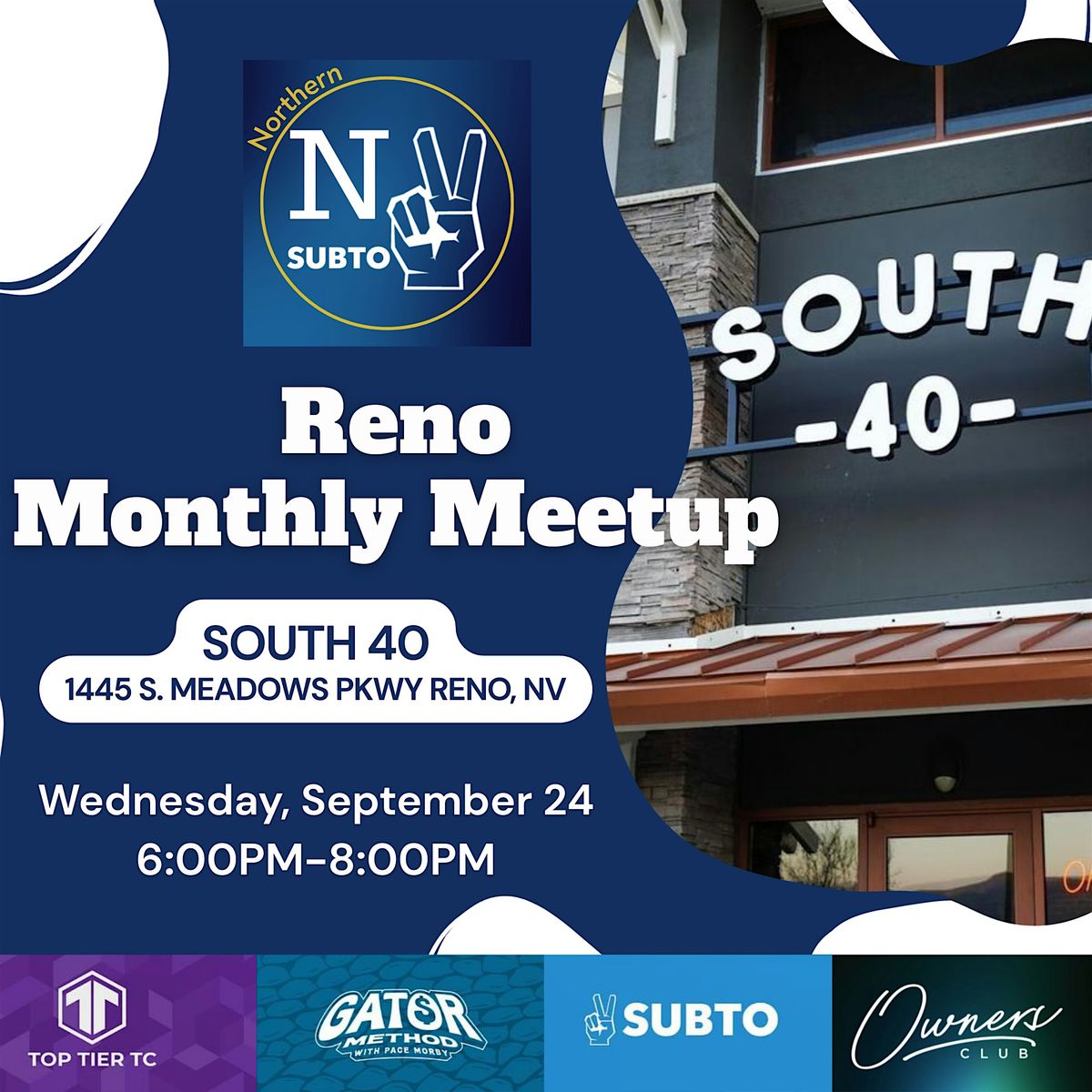 SUBTO Reno Monthly Meetup