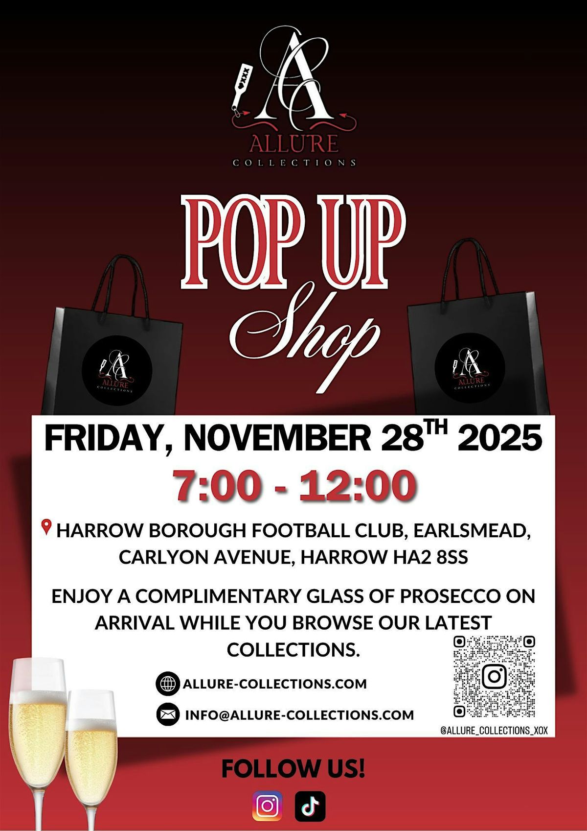 Allure collections pop-up shop