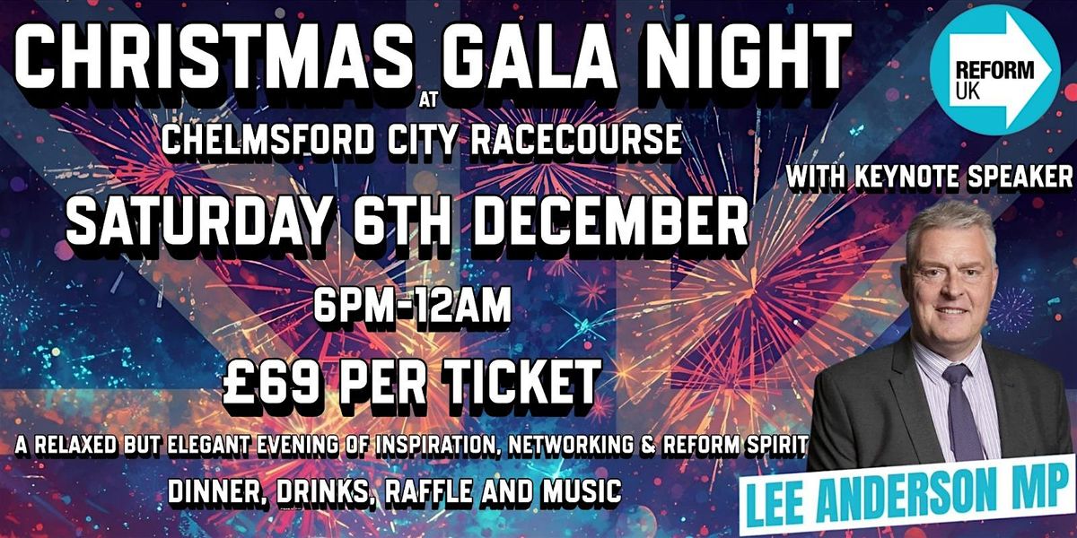 Christmas gala night with Lee Anderson