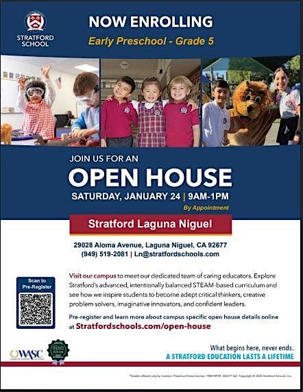 OPEN HOUSE - Stratford Laguna Niguel