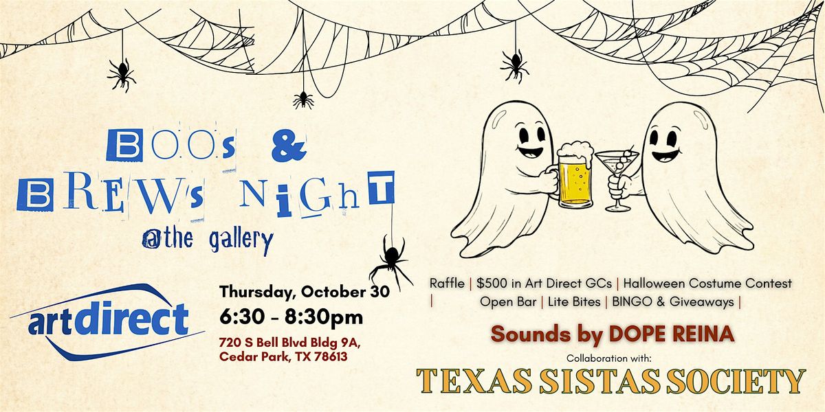 Boo's and Brew's at the Gallery: Opening Night