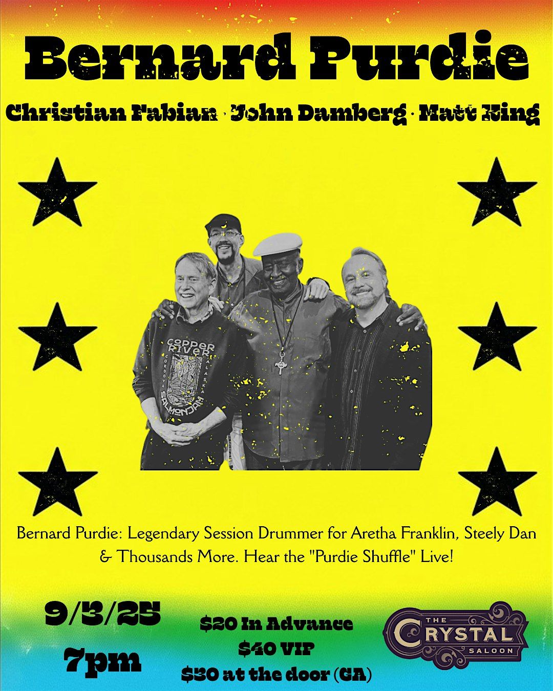 Bernard Purdie Ft. Christian Fabian, John Damberg & Matt King