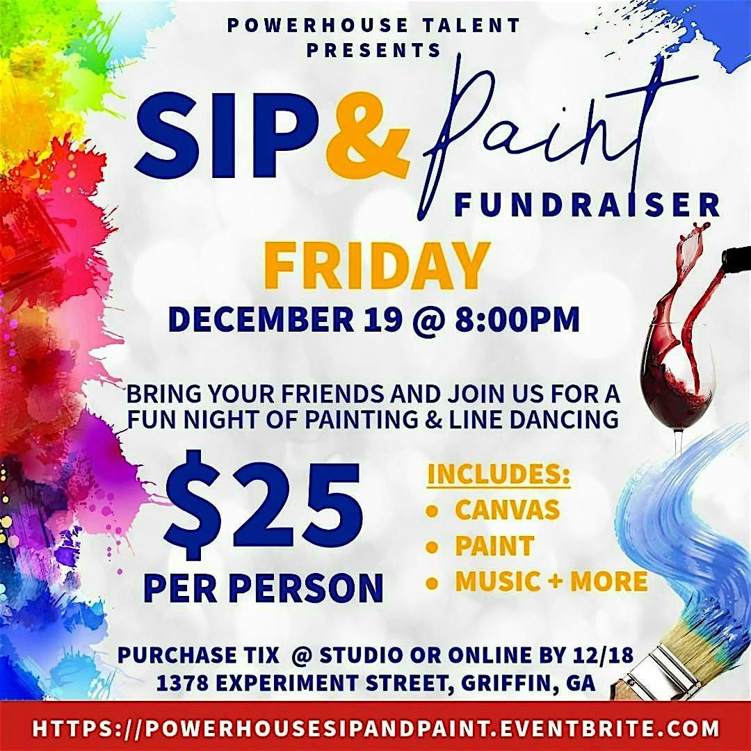 PHT SIP & PAINT FUNDRAISER + LINE DANCING