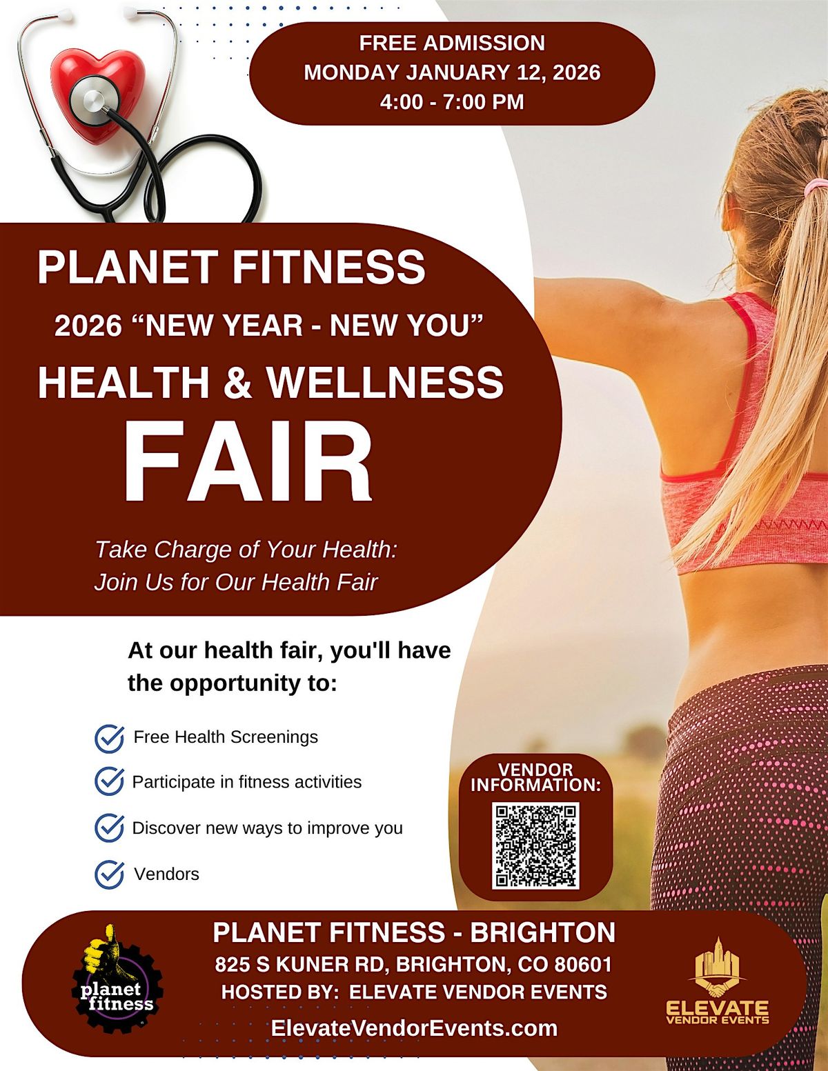 Planet Fitness \u2013 Brighton \u201cNew Year \u2022 New You\u201d Health & Wellness Fair