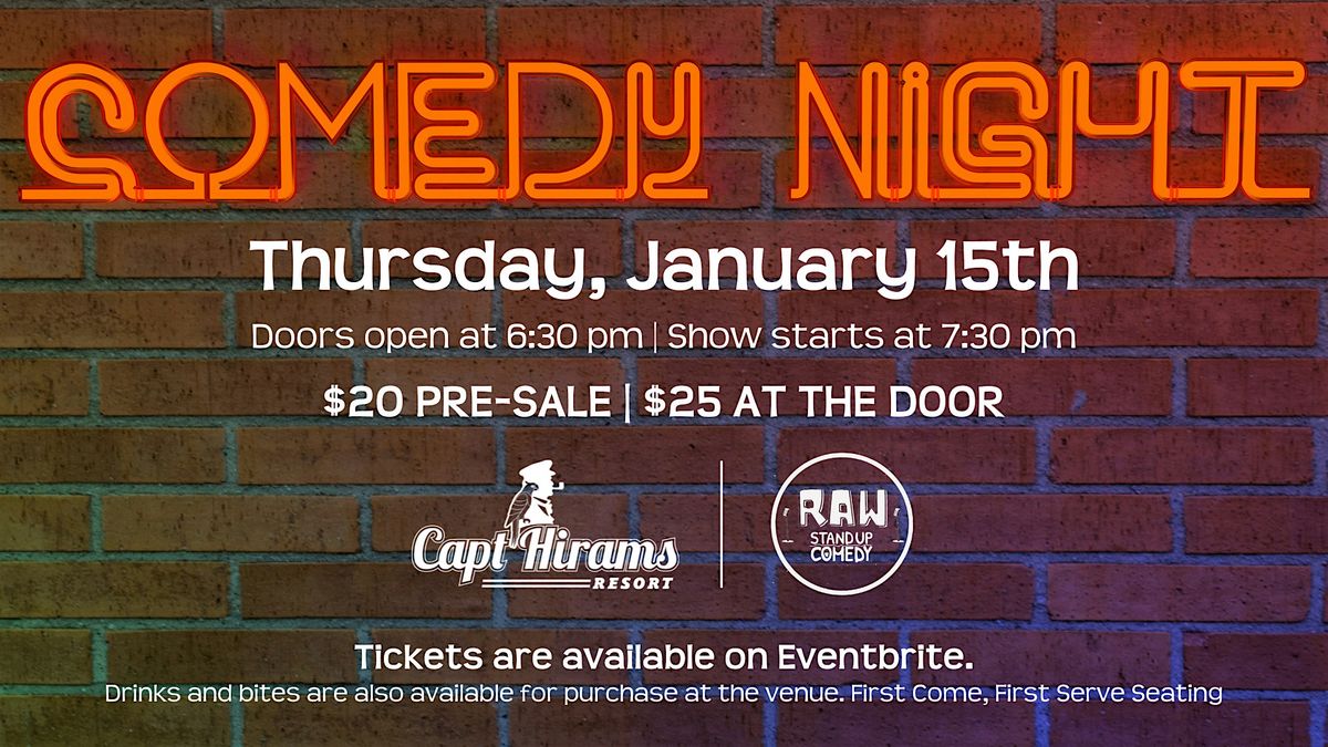 Comedy Night at Capt Hirams Resort