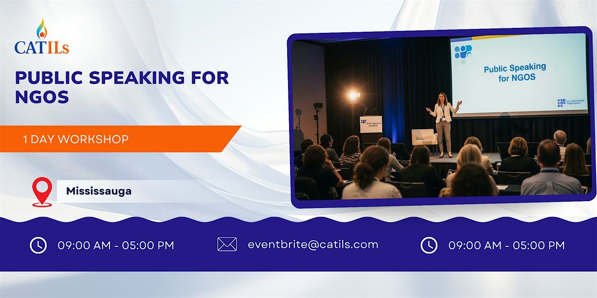 Public Speaking for NGOs: 1 Day Session in Mississauga