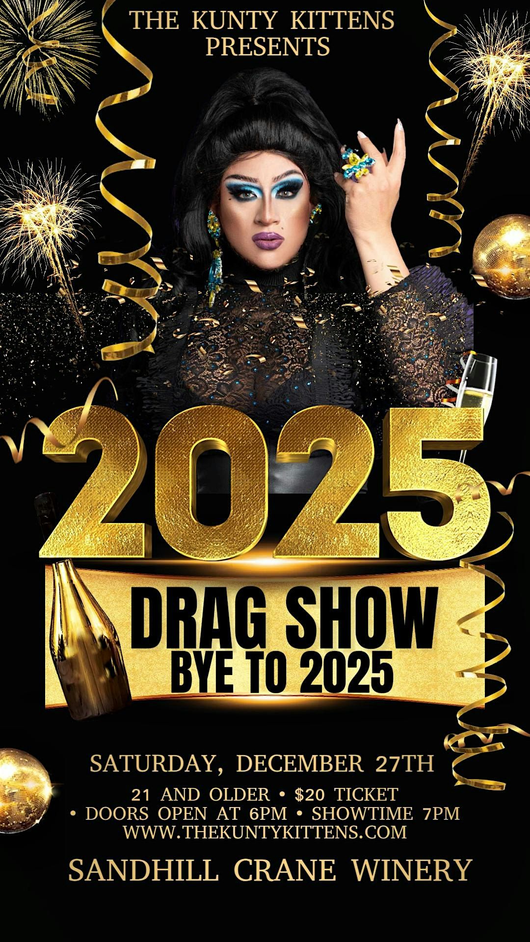 Bye Bye 2025 Drag Show with The Kittens