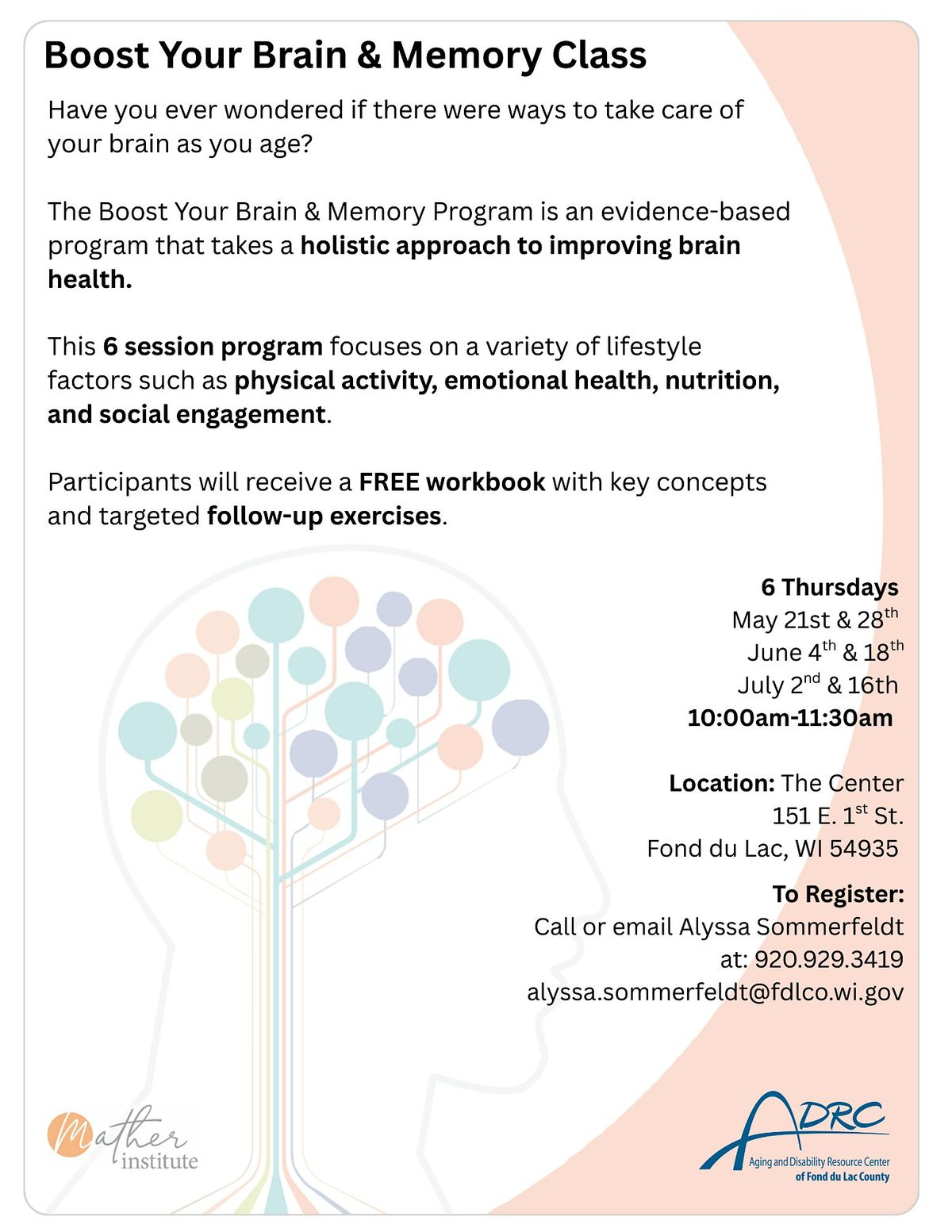 Boost Your Brain & Memory - 6 Week Class