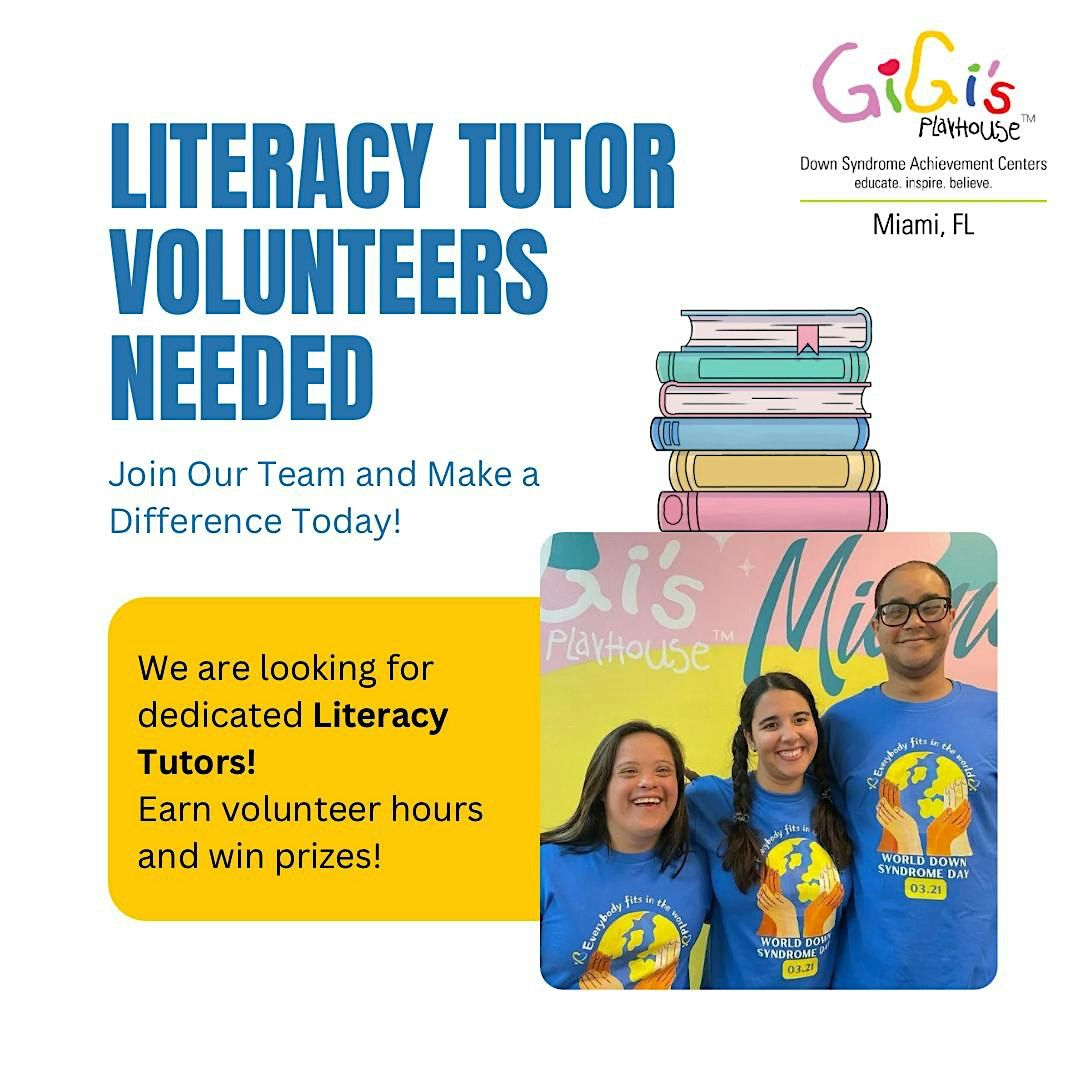Literacy Tutor Volunteers Needed