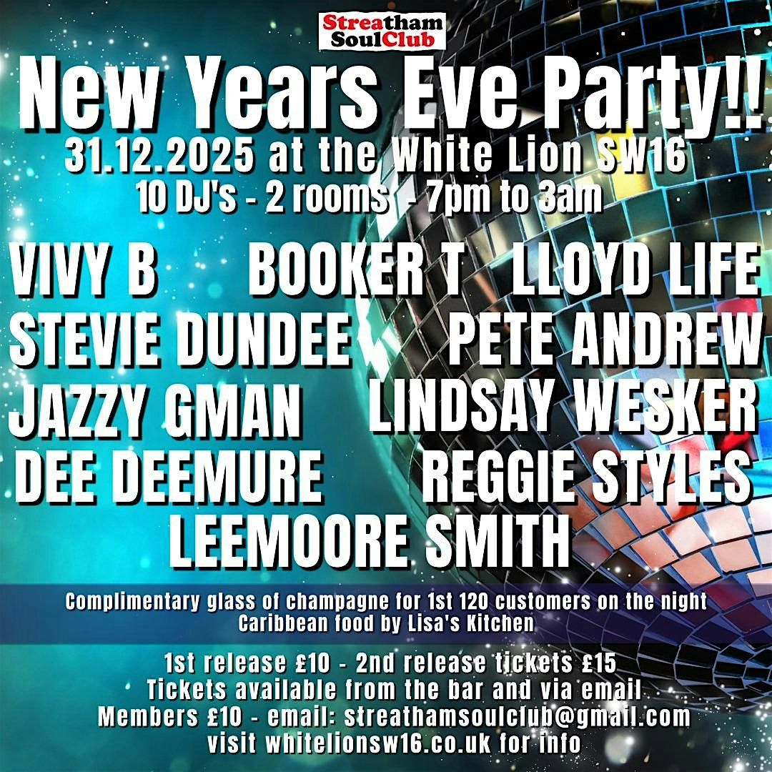 New Years Eve @ The Streatham Soul Club