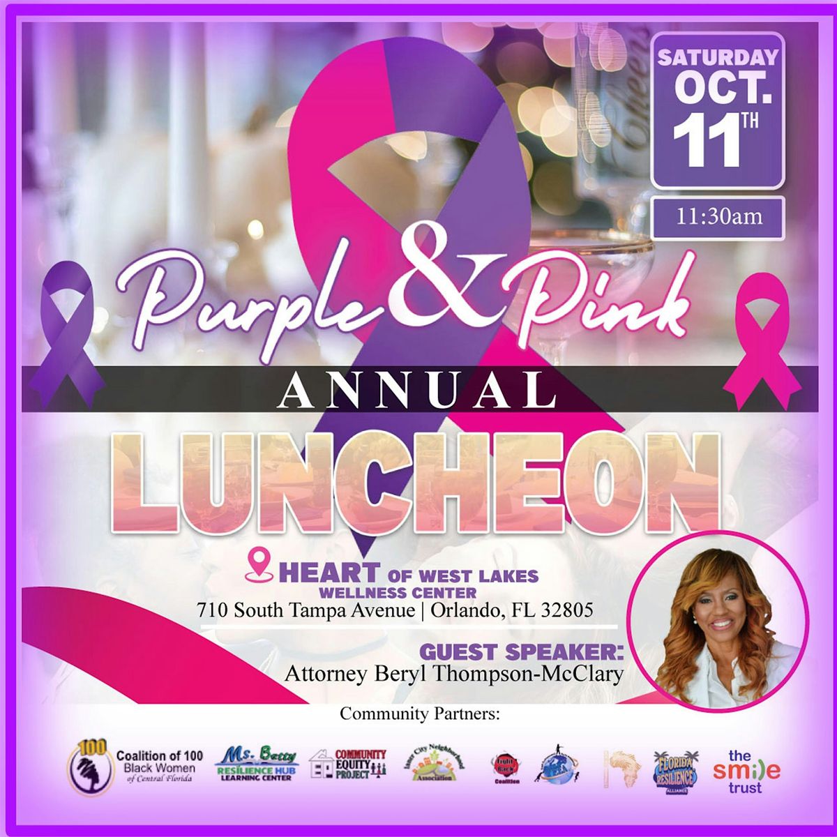 Purple and Pink Luncheon