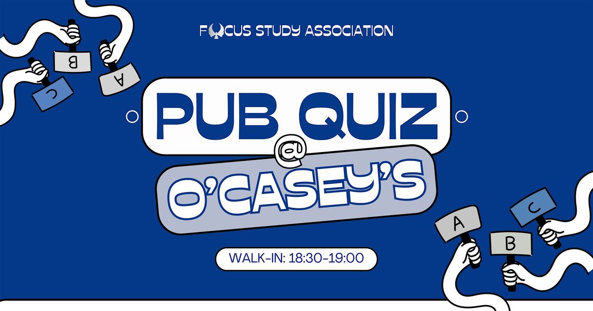 Pub Quiz FOCUS SA x O'Caseys