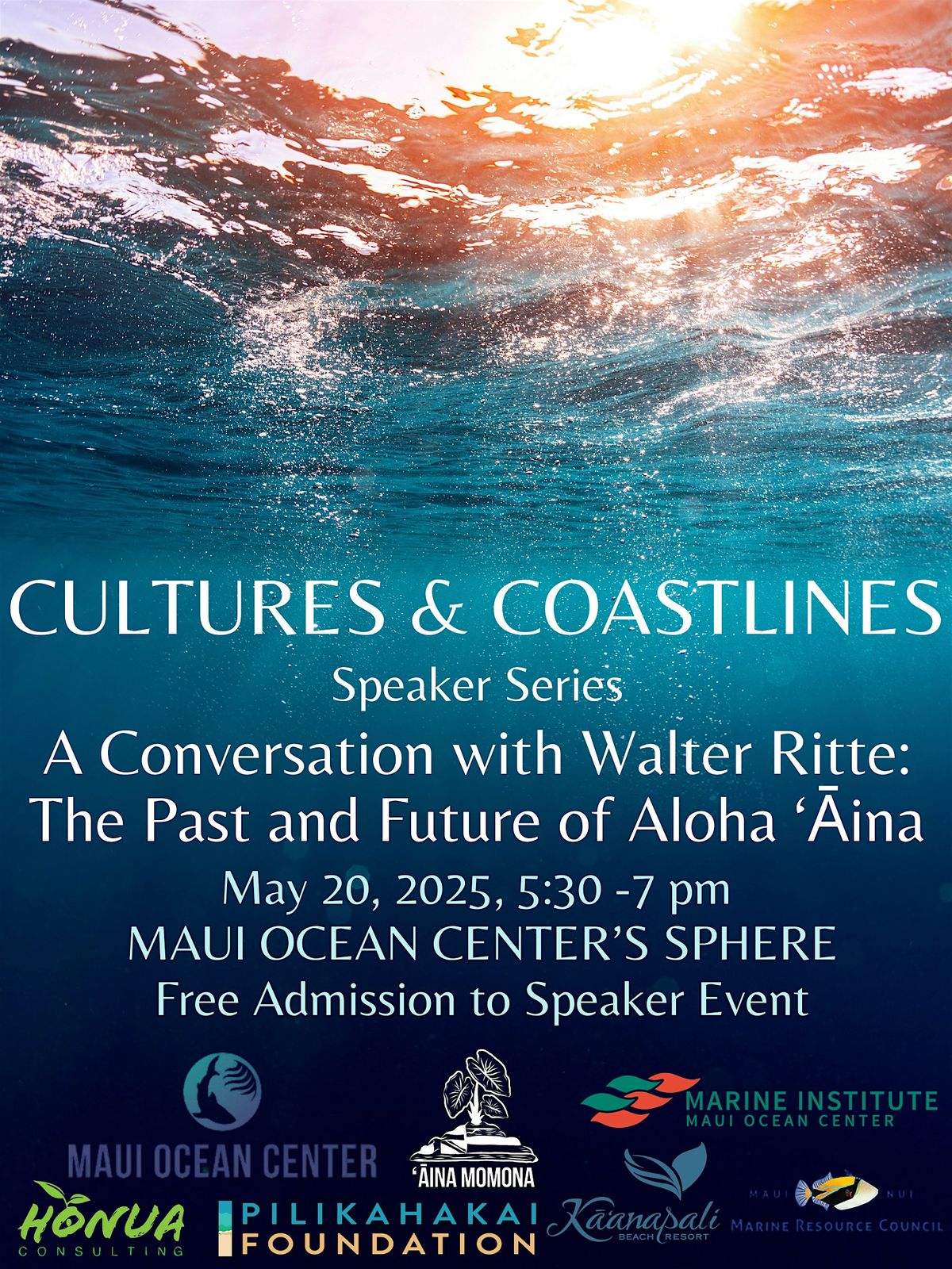 Culture and Coastlines: A Conversation with Walter Ritte at Maui Ocean ...