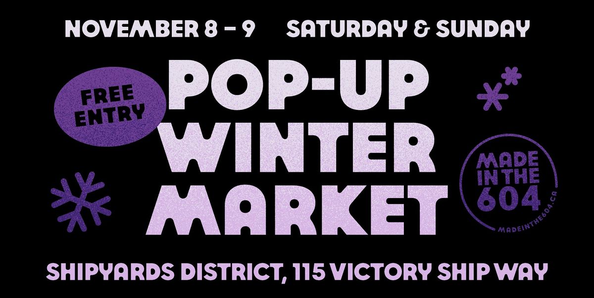 Winter Pop - Up Market - hosted by Madeinthe604