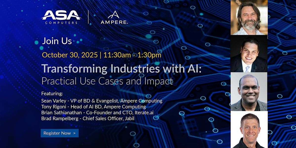 AI MeetUp  |  Transforming Industries with AI