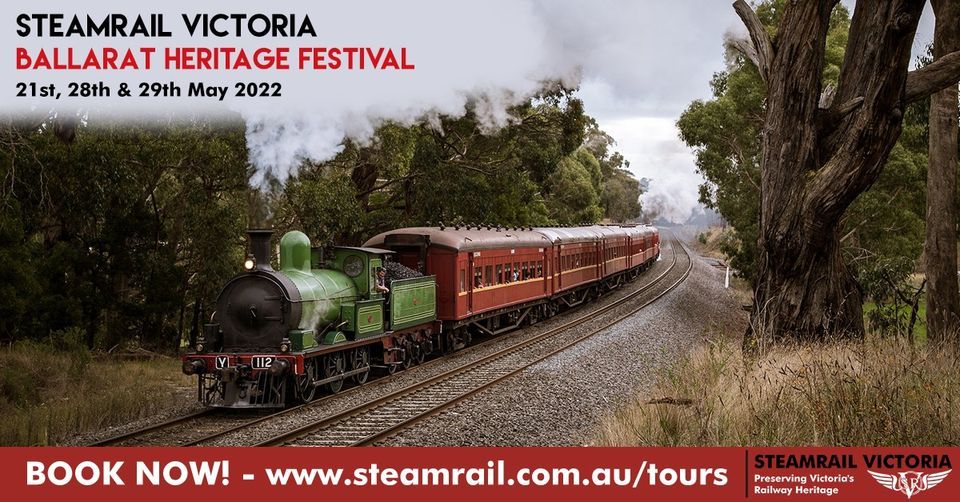 Ballarat Heritage Festival Steam Trains 2022 Ballarat Railway Station May 20, 2022