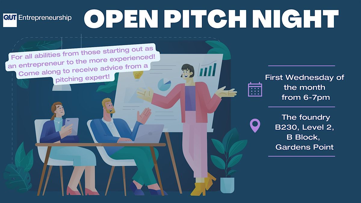 QUT Entrepreneurship\u2019s Open Pitch Night 2025