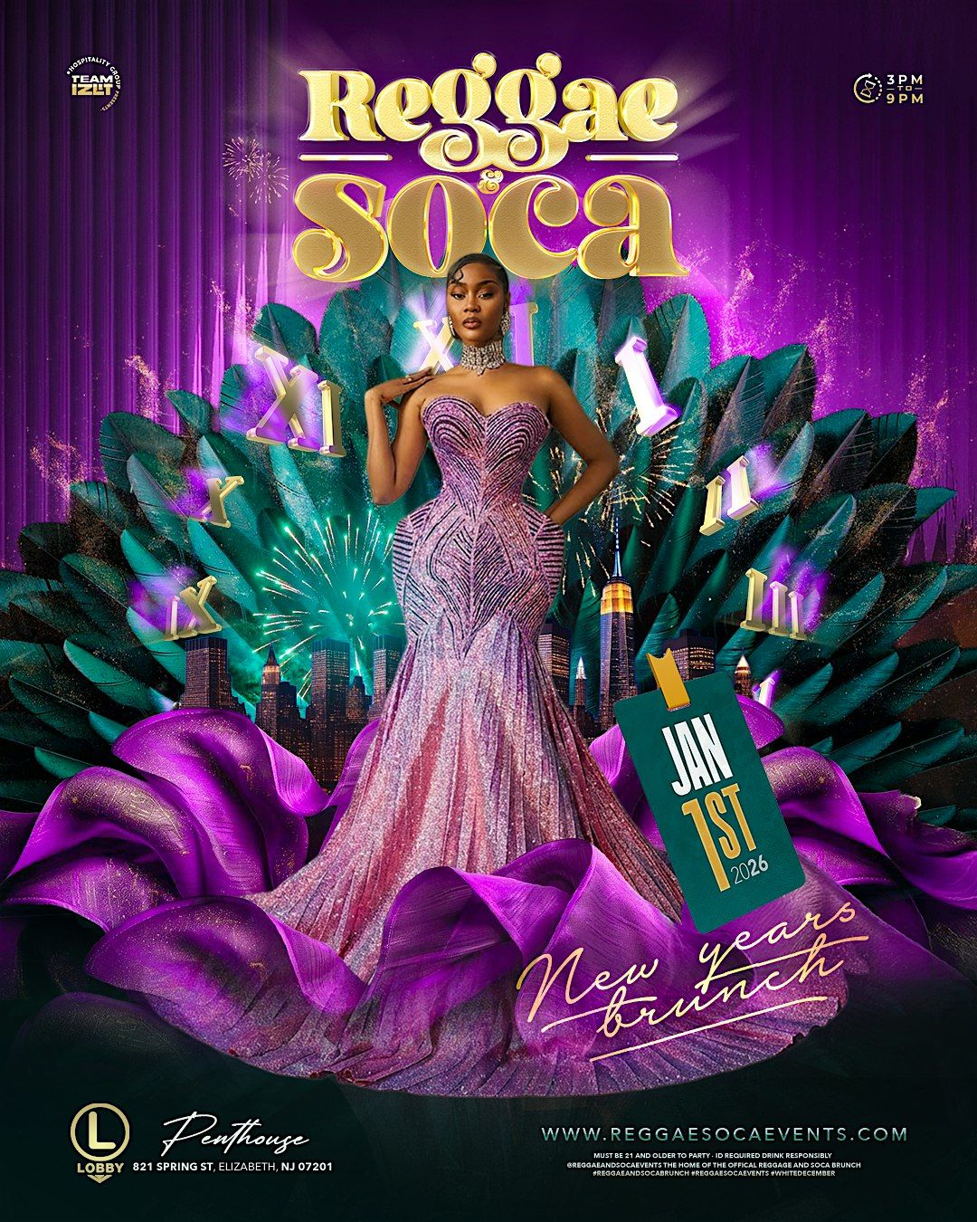 REGGAE & SOCA - NEW YEARS BRUNCH