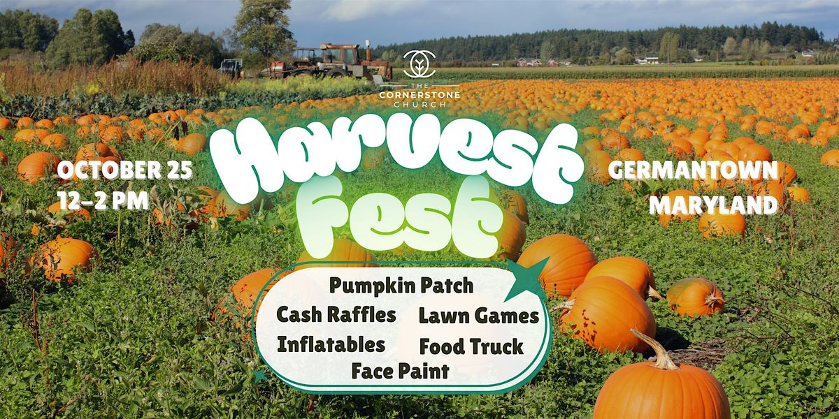 THE CORNERSTONE HARVEST FEST