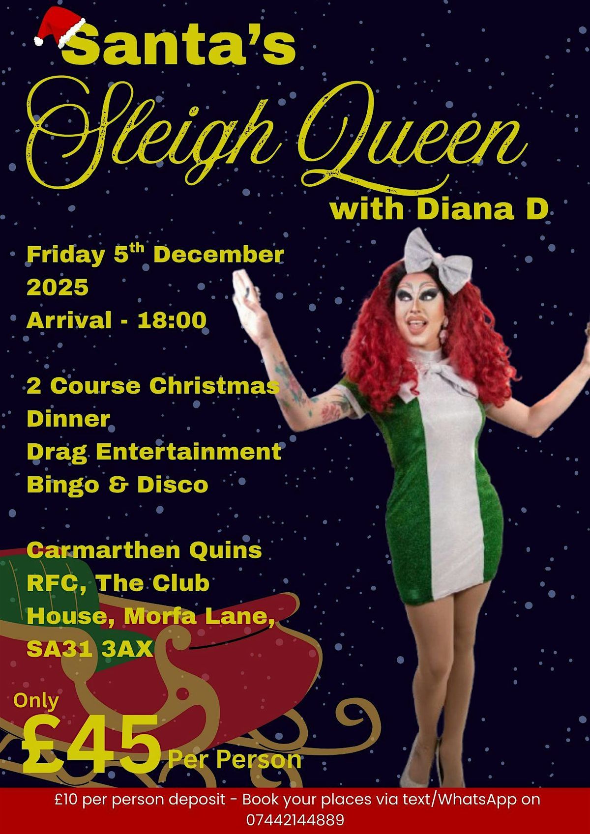 Santa\u2019s Sleigh Queen with Diana D