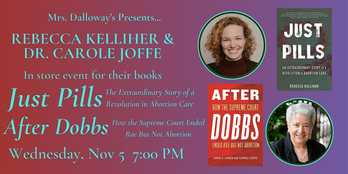 Rebecca Kelliher and Dr. Carole Joffe In-Store Author Event & Book Signing