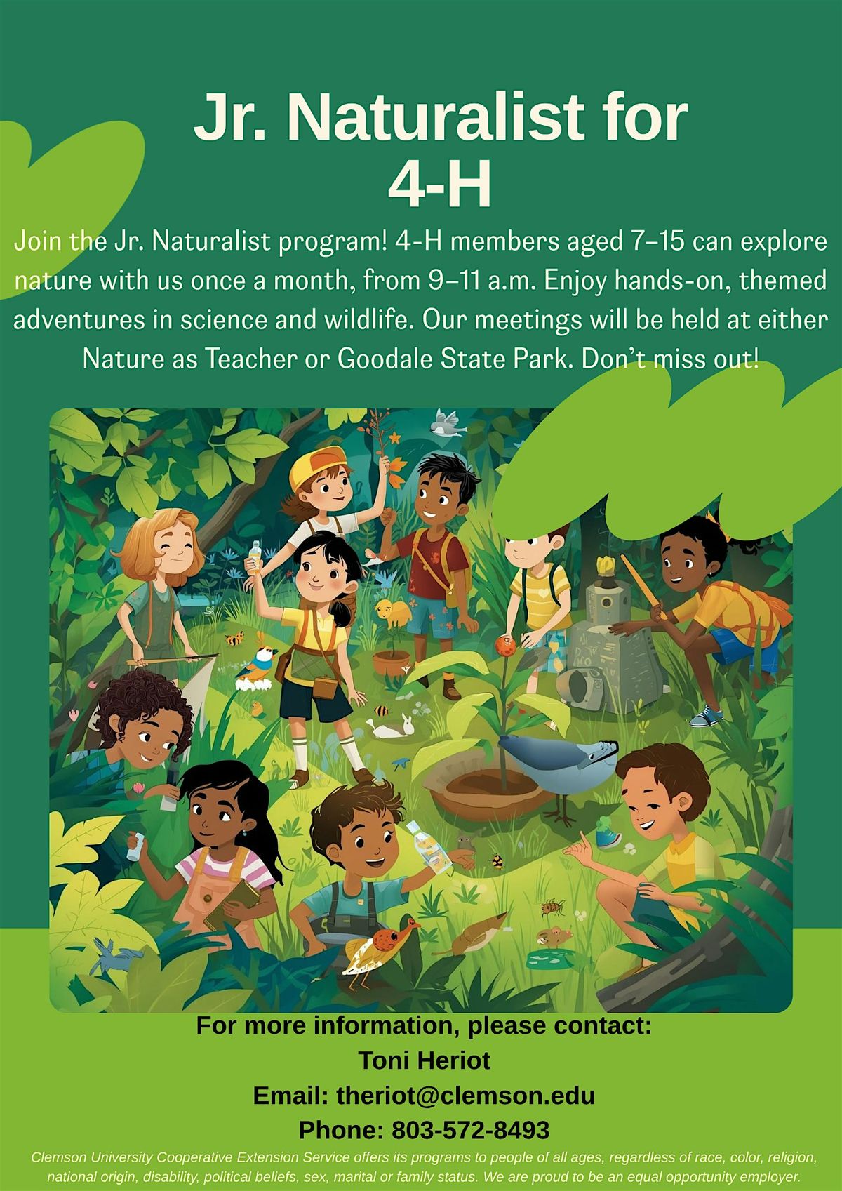 Kershaw County Jr Naturalist (Short term interest program) 2025