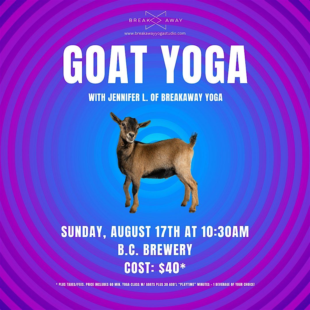 Goat Yoga at B.C. Brewery
