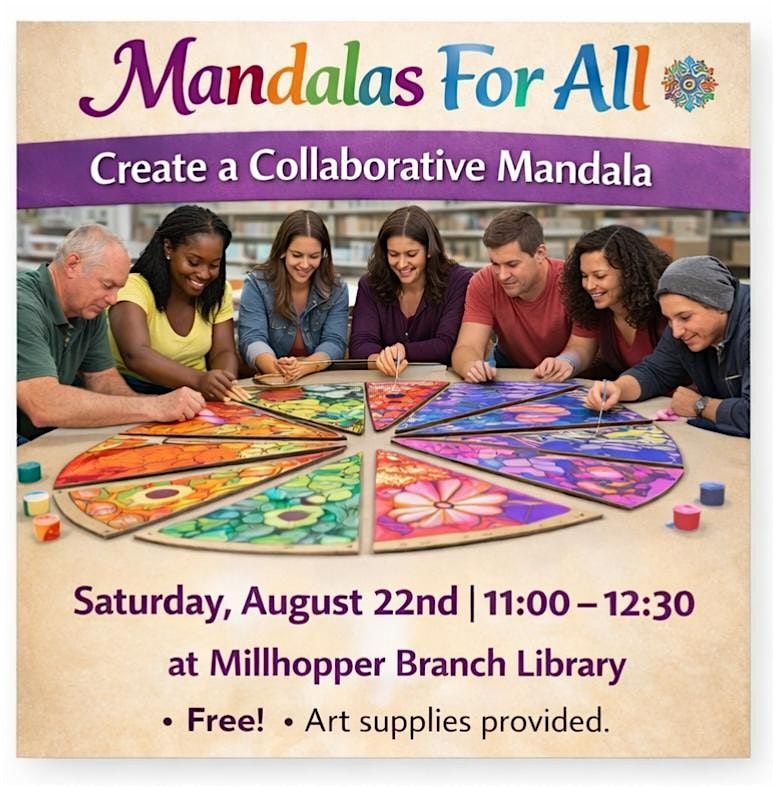 Mandalas for All invites to Create a Collabotative Mandala