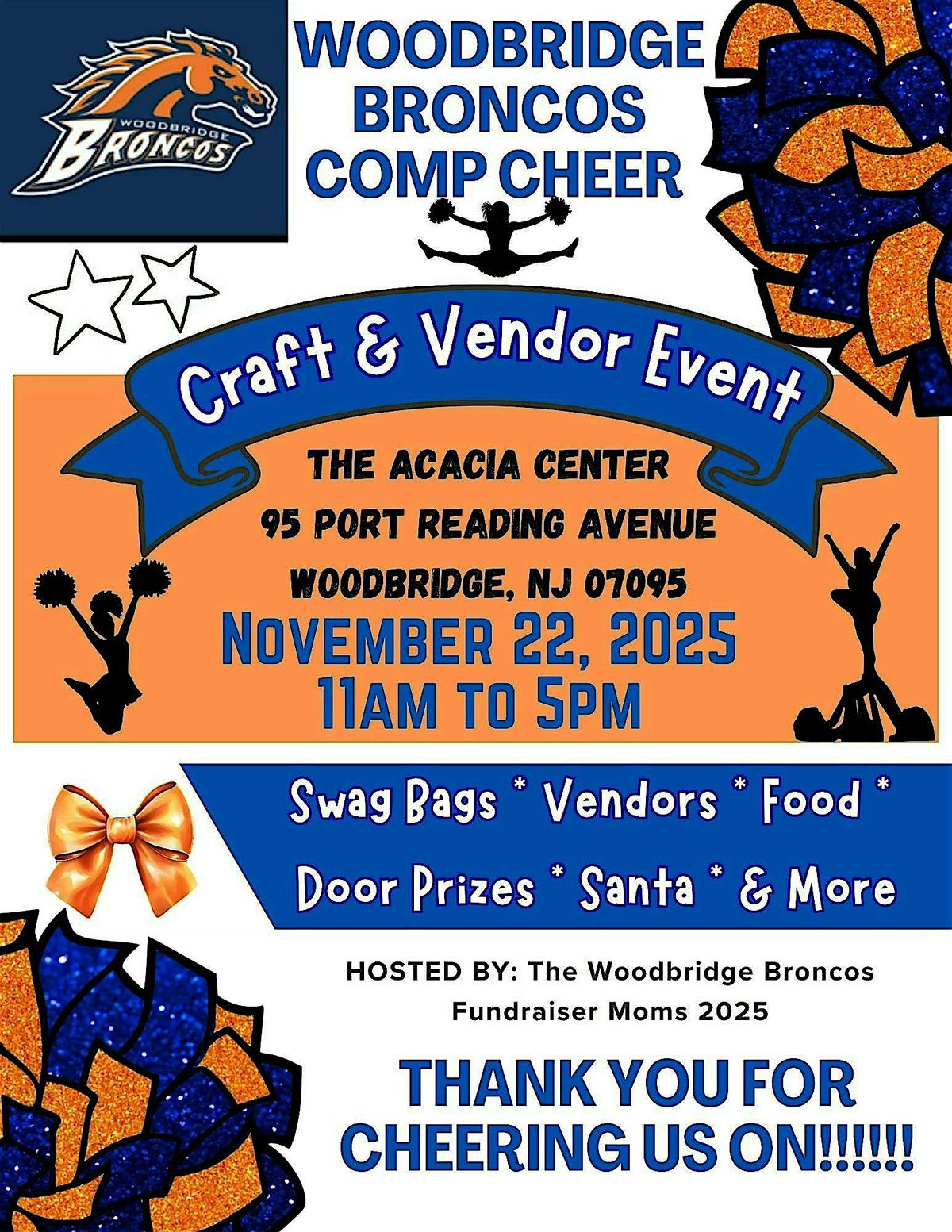 The Woodbridge Broncos Comp Cheer Vendor Event