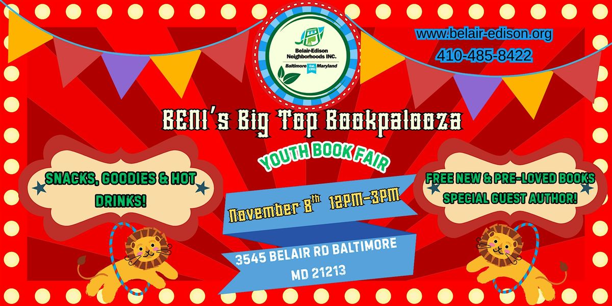 BENI's Big Top Bookpalooza (Youth Book Fair)