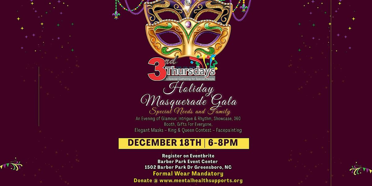 Third Thursday's Holiday Masquerade Gala