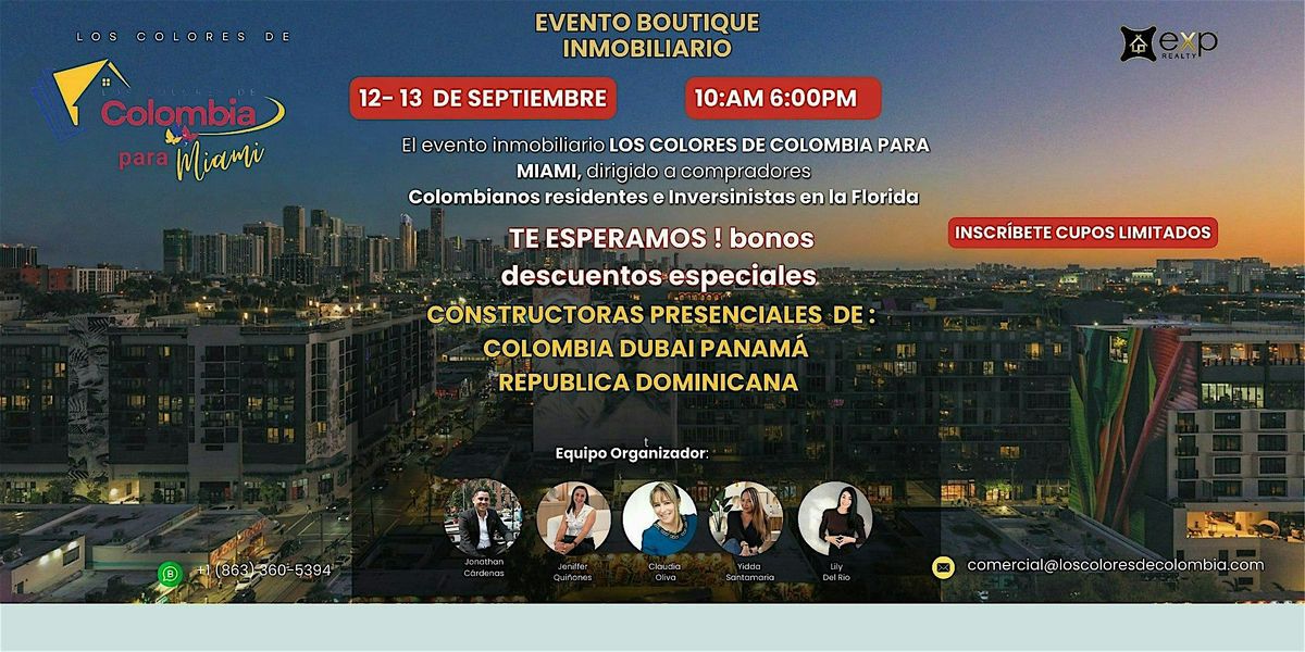LOS COLORES DE COLOMBIA LLEGAN A MIAMI EVENTO INMOBILARIO BOUTIQUE
