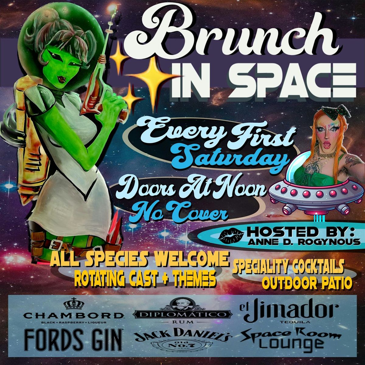Drag Brunch \u2728 in Space \u2728@ Space Room Lounge