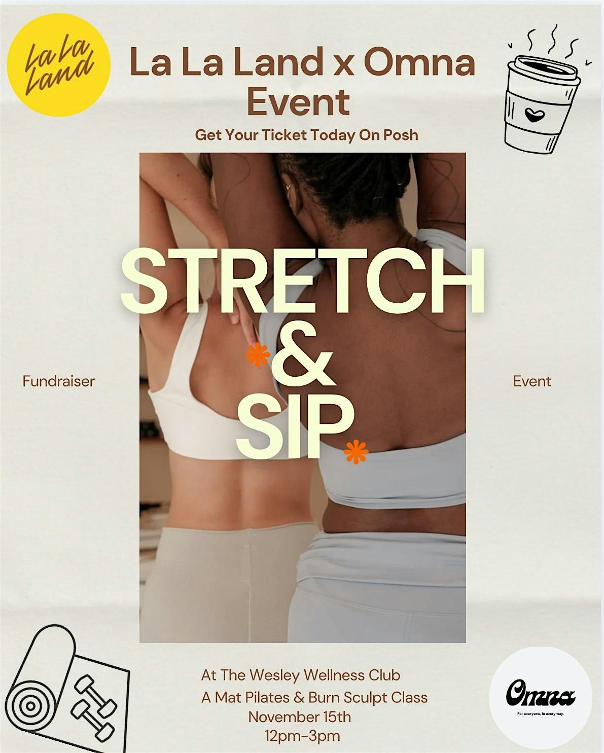 La La Land x Omna : Stretch & Sip Event