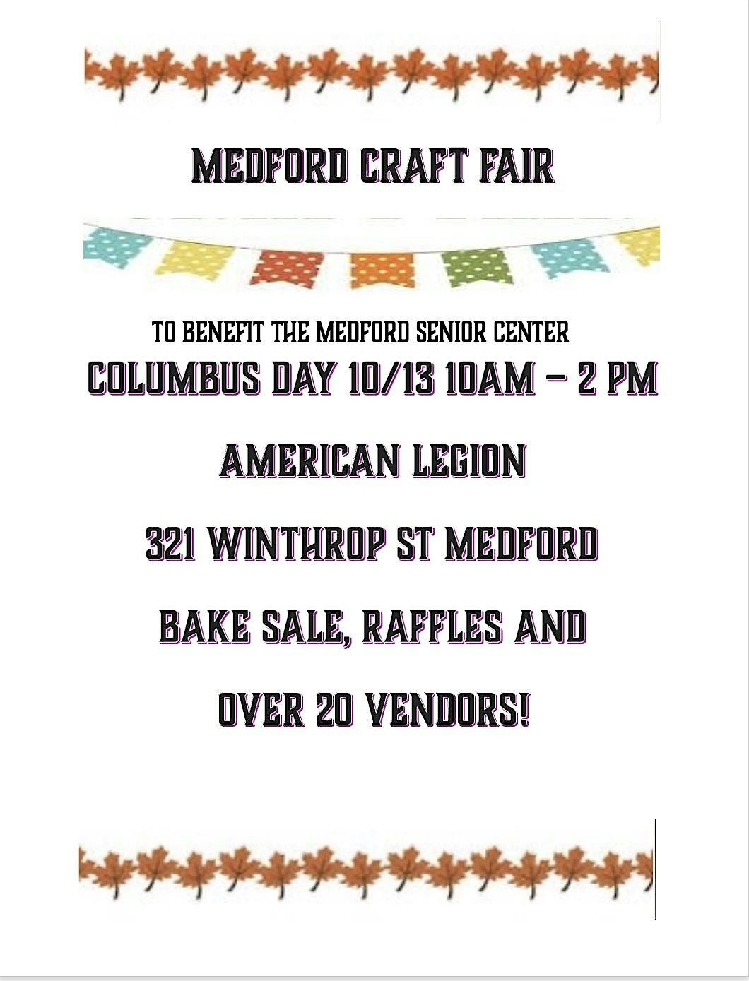 Medford Craft Fair to benefit the Medford Senior Center