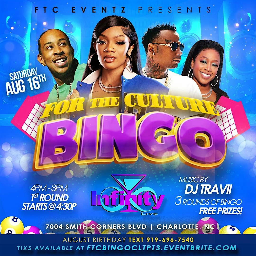 For The Culture Bingo::Hip Hop x R&B Edition(Charlotte)