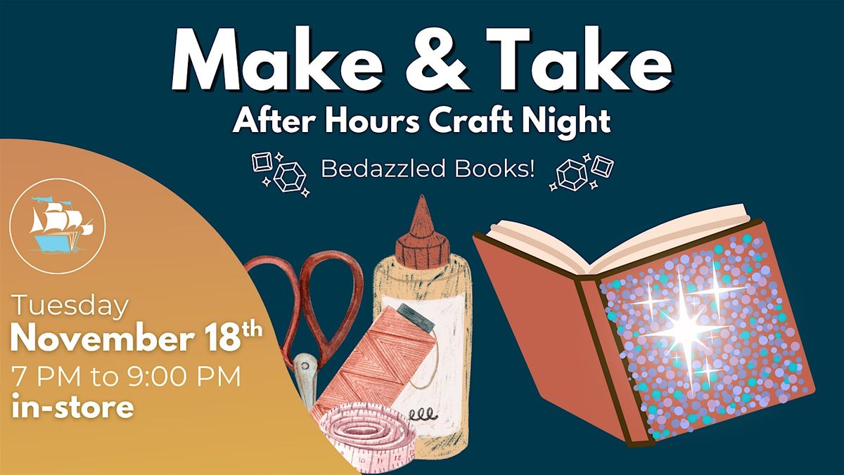 Make & Take Craft Night - Book Bedazzling